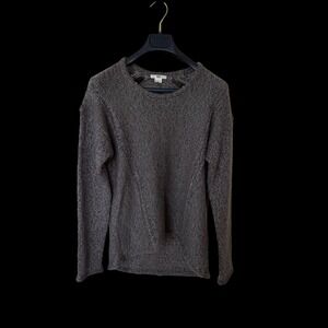 Helmut Lang Grey Alpaca Wool Blend Chunky Knit Sweater Womens S